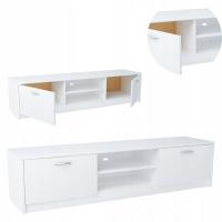 Шкаф ТВ 2ДК 160км белый большой журнальный столик ТВ просторный комод книжный шкаф