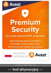 Avast антивирус Avast Premium Security 2024 3 ст. / 12 месяцев ESD