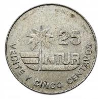 KUBA TURYSTYCZNA 25 CENTAVOS 1981 KWIAT