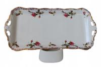 PÓŁMISEK / TACKA 38 CM ROCOCO IWONA CHODZIEŻ RÓŻYCZKA