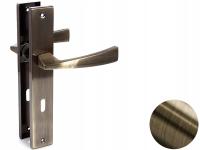 Klamka DUBAJ na KLUCZ drzwi w kolorze złota PATYNA