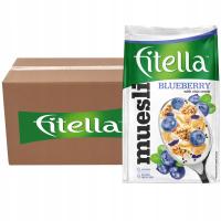 FITELLA Musli borówkowe z nasionami chia 300 g x 12 sztuk
