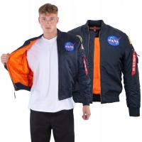 Куртка Alpha Industries MA-1 VF NASA темно-синяя L