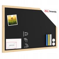 Магнитная меловая доска 60x40 деревянная рамка