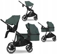 Wózek dziecięcy EasyGo Duoflex 1 siedzisko 1 gondola Rok Po Roku GREEN