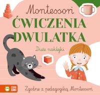 MONTESSORI ĆWICZENIA DWULATKA 2-LATKA zadania z naklejkami