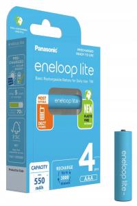 4X AKUMULATORKI PANASONIC ENELOOP LITE R03 AAA 4BL