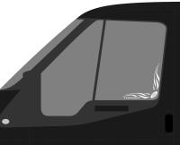 Наклейки углы для бокового окна автобуса Ford Transit