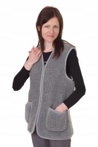 Kamizelka wełniana merynos lekka ciepła bezrękawnik góralski serdak