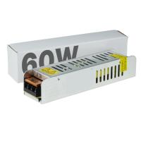 ZASILACZ LED 60W TRANSFORMATOR MODUŁOWY SLIM WĄSKI 12V DO LEDÓW I CCTV 5A