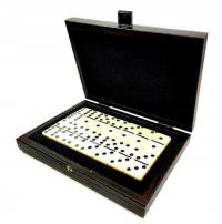 Ekskluzywne Domino w pudełku z drewna DDE10 -GD