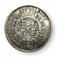 WIELKA BRYTANIA - HALF CROWN - 1817 - JERZY III - SREBRO