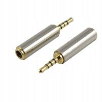 2.5mm Male to 3.5mm Female 1pcs Stereo Female Jack to Male Plug to Aud Plug