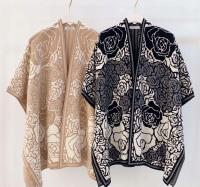 KAMIZELKA DZIANINOWA DAMSKA OVERSIZE