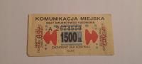 BILET OGÓLNOPOLSKI PRL 1500zł (A)