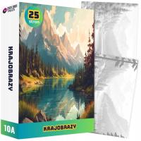 Kolorowanka GÓRY I DOLINY Dla Dorosłych Malowanka KRAJOBRAZY Wakacje A4 16A