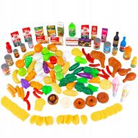 KINDERPLAY пластиковые овощи фрукты для детской кухни 120 элементов