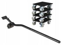 Zestaw Transportu Mebli Rolki Transportowe Przesuwania Mebli Hamulec 300kg