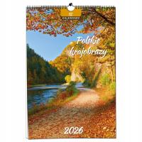 Kalendarz 2026 ścienny B3 33 x 48 cm 7 planszowy POLSKIE KRAJOBRAZY