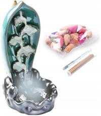 Kominek Zapachowy Zestaw 52 el. Kadzidło Wodospad do Aromaterapii Backflow