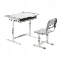 Набор стол и стул регулируемая высота 55-73 см Spacetronik серый