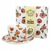 FILIŻANKA JUMBO ZE SPODKIEM 470ML WILD POPPIES