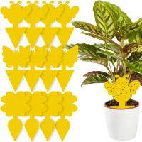 12X желтый цветочный горшок LEP бабочка на земле тля мушки плодовые насекомые