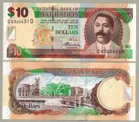 Barbados 10 Dolar 2012 P-68c UNC