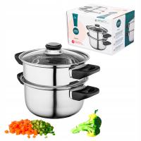 Пароварка индукционная кастрюля из нержавеющей стали Altom Emilio 2,2 л