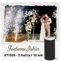 Fontanna Iskier 3 metry 10 sek - DJ, Wesele, Pierwszy taniec, Tort, 18-stka