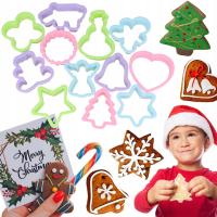 WYKRAWACZE FOREMKI DO CIASTEK PIERNIKÓW FORMY CIASTECZKA ŚWIĄTECZNE 12szt