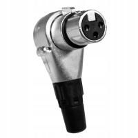 Wtyk Kątowy XLR ADJ Żeński 3 pin