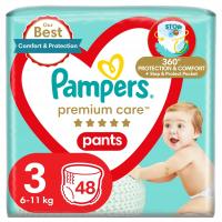 Pampers Premium Care Pants Pieluchomajtki, rozmiar 3, 48 szt, 6kg-11kg