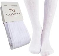 NOVITI BIAŁE WARKOCZ PRĄŻEK RAJSTOPY RAJSTOPKI RAJTUZY DZIECIĘCE 80/86