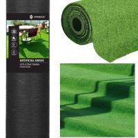 Искусственная трава 7мм зеленый ковер с роликом 1м для балкона террасы дома сада