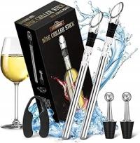 GUHAOOL ZESTAW CHŁODZĄCY DO WINA 7W1 STAL NIERDZEWNA