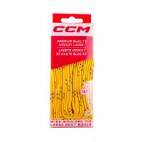 CCM Proline Sznurówki szerokie żółte 274cm