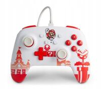 PowerA SWITCH Pad przewodowy Mario Red & White