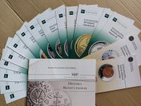 Folder NBP Historia Monety Polskiej komplet 18 szt