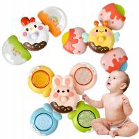 FIDGET SPINNER с присоской сенсорная ванна детская погремушка 3 шт.