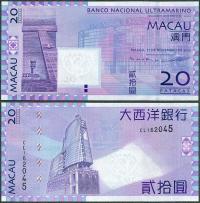 Makau - 20 patacas 2013 * P81c * Banco Nacional Ultramarino