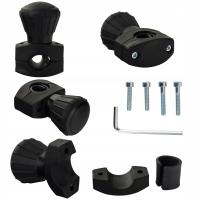 Gałka na kierownicę łożyskowana czarna fi 52 mm