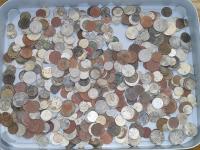 ZESTAW MONET 530 SZTUK PONAD KILOGRAM MONET