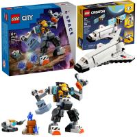 LEGO City 60428 Kosmiczny Mech Robot Kosmos + Prom kosmiczny 3w1 Rakieta