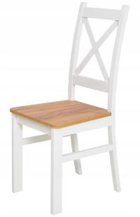 2 х стул спинка X деревянный белый / дуб ремесло