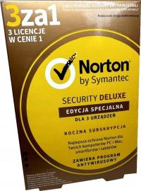 Symantec Norton Security 3.0 Deluxe 3 ст. / 12 месяцев BOX