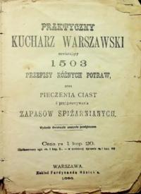 Poradnik dla młodych gospodyń Praktyczny kucharz warszawski 1896 r.