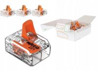 WAGO 221-412 БЫСТРОРАЗЪЕМНЫЕ МУФТЫ ДЛЯ КОНСЕРВНЫХ БАНОК ПРОВОД / МНОГОЖИЛЬНЫЙ ПРОВОД 2X4 НАБОР 50 ШТ