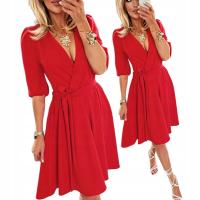 ПЛАТЬЕ ЖЕНСКОЕ ЭЛЕГАНТНОЕ РАСКЛЕШЕННОЕ ДЛЯ СЛУЧАЯ ФОРМАЛЬНОЕ V-ОБРАЗНЫЙ ВЫРЕЗ