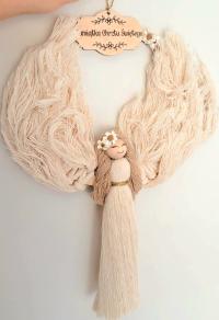 Anioł stróż Pamiątka Chrztu świętego wiszący prezent Personalizacja w cenie